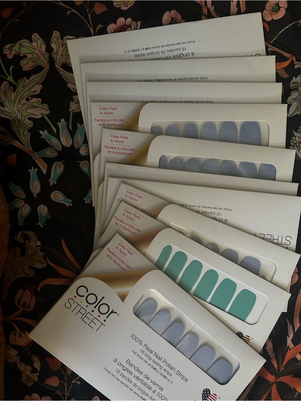 10 Color Street Nail Polish Strips - Assorted Pastel & Glitter Shades - Picture 6 of 6